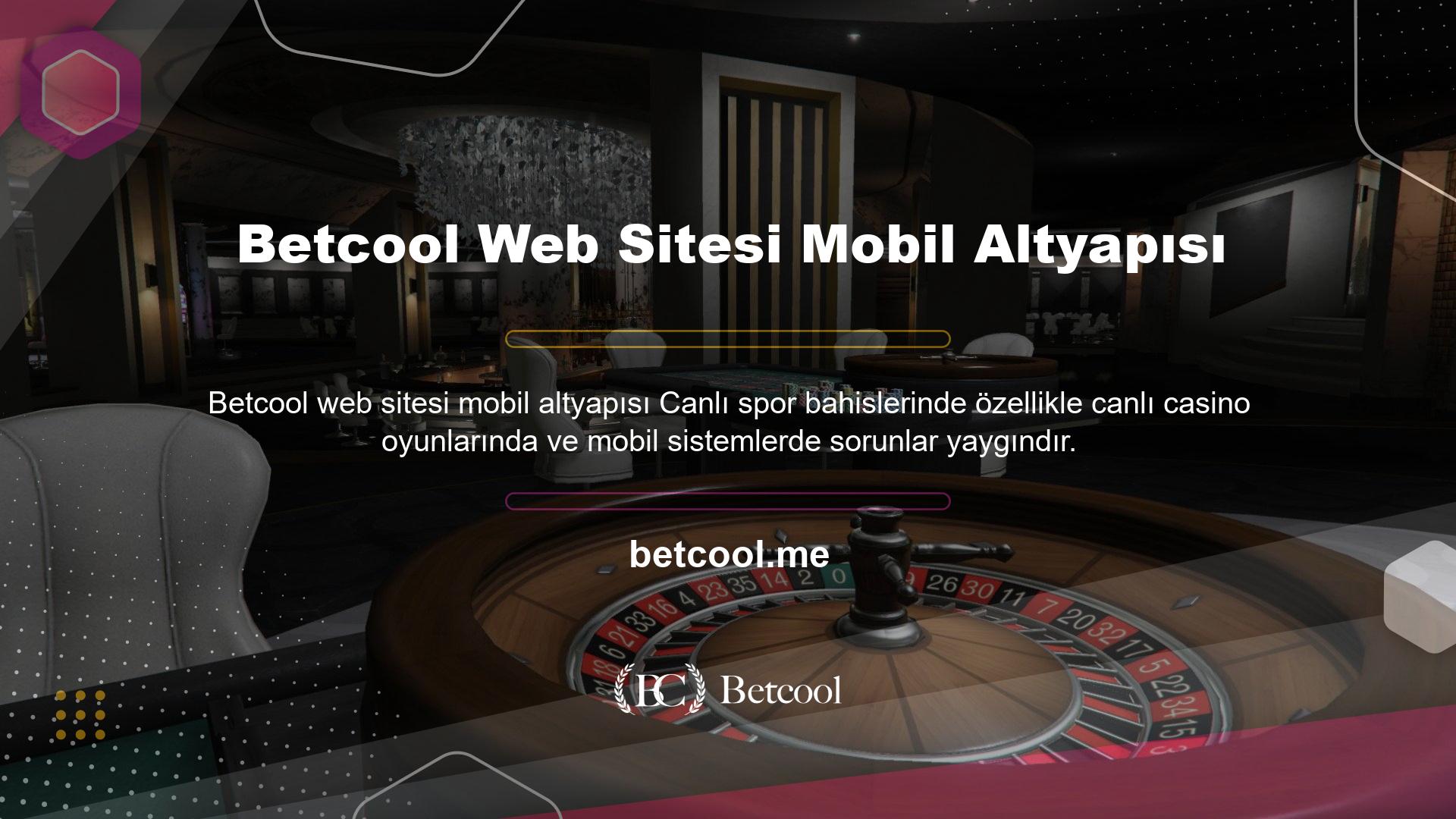 Betcool Web Sitesi Mobil Altyapısı