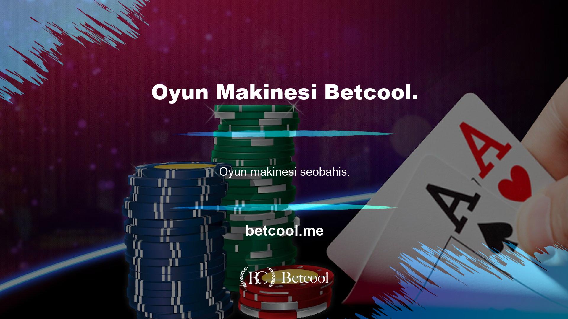 kelime Kilidi oyunları kategorisinin vazgeçilmezi olan Betcool, farklı oyun seçeneği ile slot oyunu sunuyor